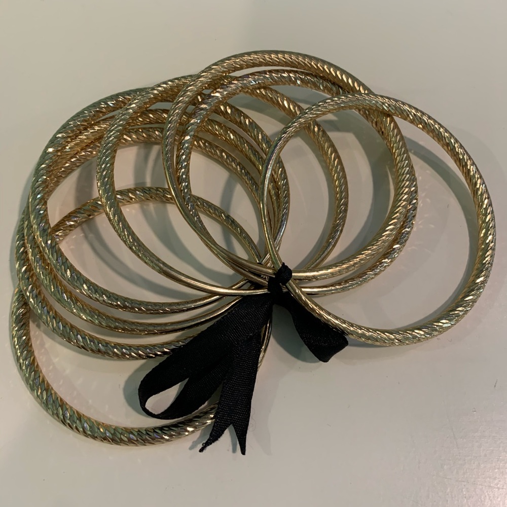 Gold Bangle Set - Picture 2 of 4